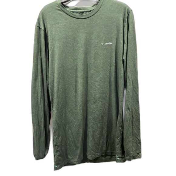 Columbia Other - Columbia Omni Wick Green Pull On Crew Neck Long Sleeve T-Shirt Mens Size Medium
